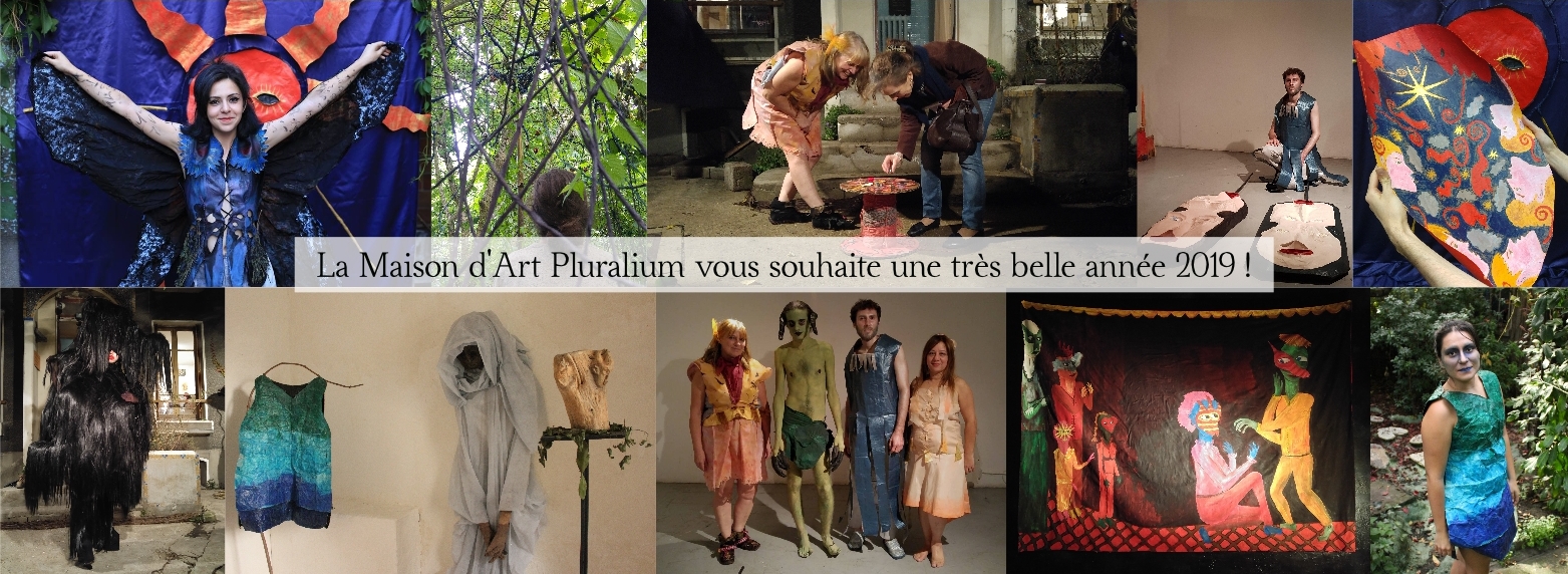 La Maison d'Art Pluralium vous souhaite une très belle année 2019 ! Avec Arnaud Degouy, Alex Hays, Camille Tutin, Nathalie Fiala, Armand Passemard et Ania Midori.