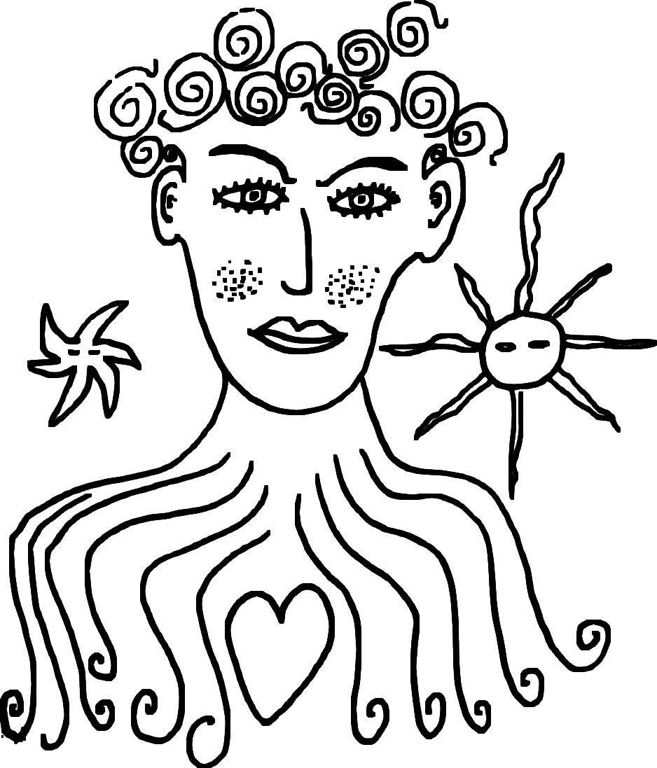 Logo du Pluralium, dessin au trait d'Alex Hays
